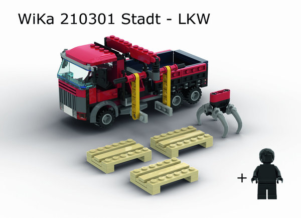 WiKa 210301 Stadt - LKW mit Ladekran - 211 Teile